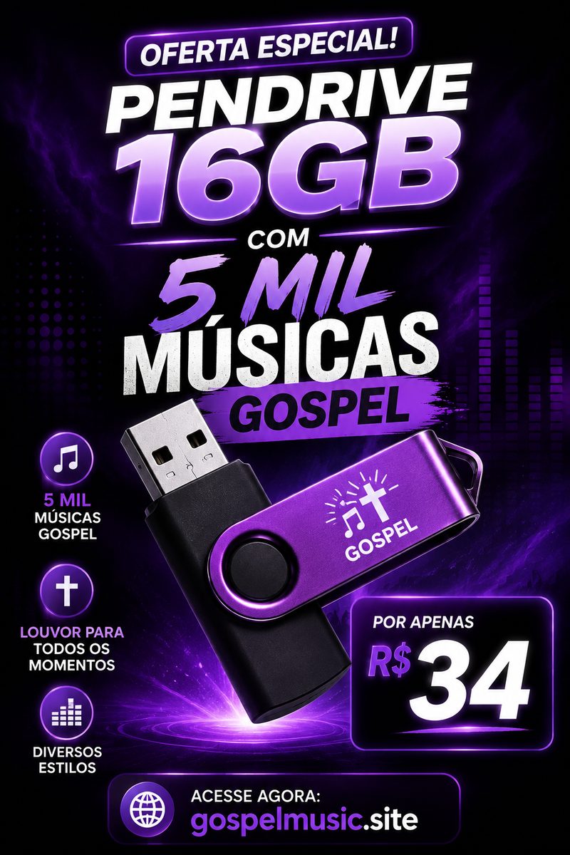 Pendrive 16GB por R$ 35 — toque para pedir